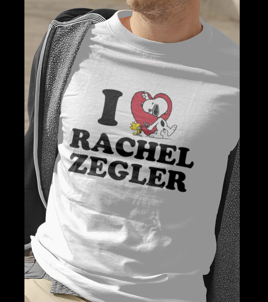 I Love Rachel Zegler Snoopy Woodstock Peanuts Heart T-Shirt
