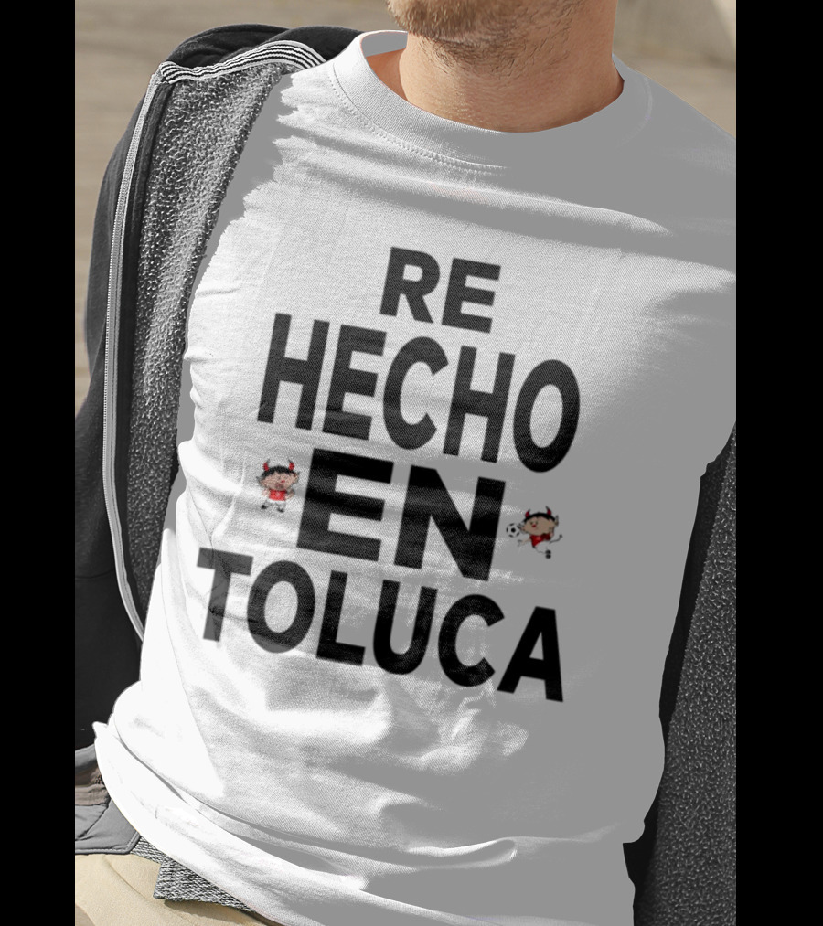 Re Hecho En Toluca Diablo Cartoon Character T-Shirt
