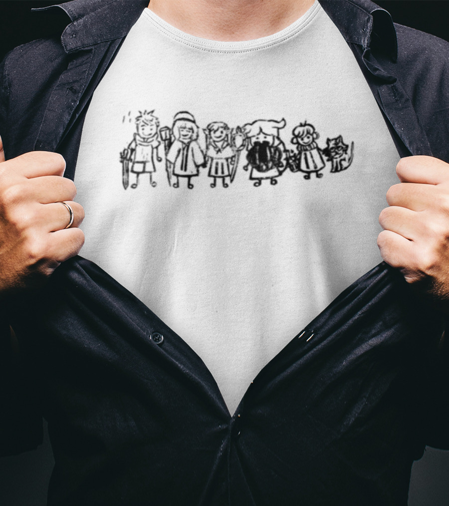 Dungeon Meshi Characters Family Adventure Icons T-Shirt