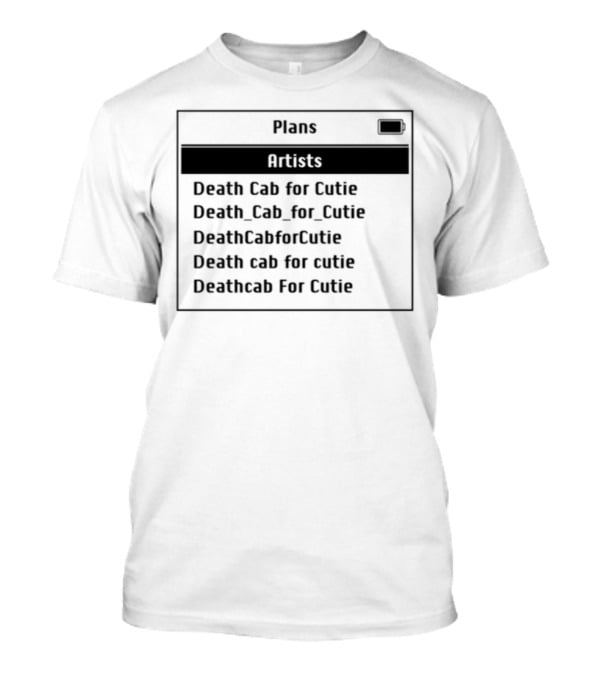 Plans Artists Death Cab For Cutie Coffee Cup T-Shirt
