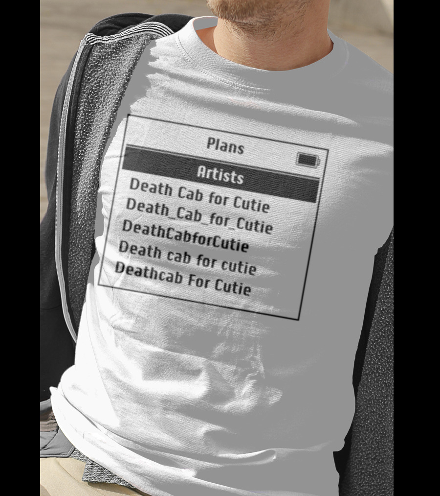 Plans Artists Death Cab For Cutie Coffee Cup T-Shirt