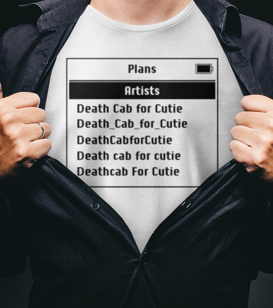 Plans Artists Death Cab For Cutie Coffee Cup T-Shirt