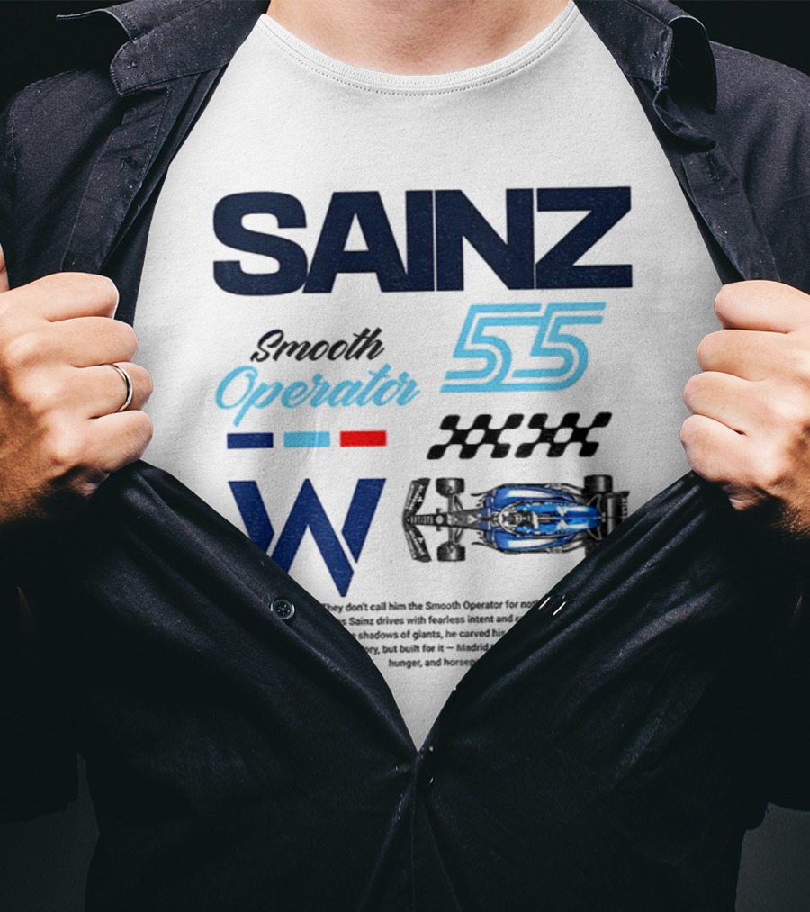 Sainz Operator 55 Williams Racing Smooth Operator T-Shirt