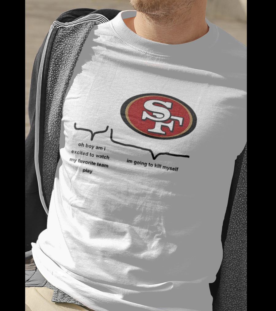 San Francisco 49ers NFL Football SF Oval Enthusiast Excitement T-Shirt