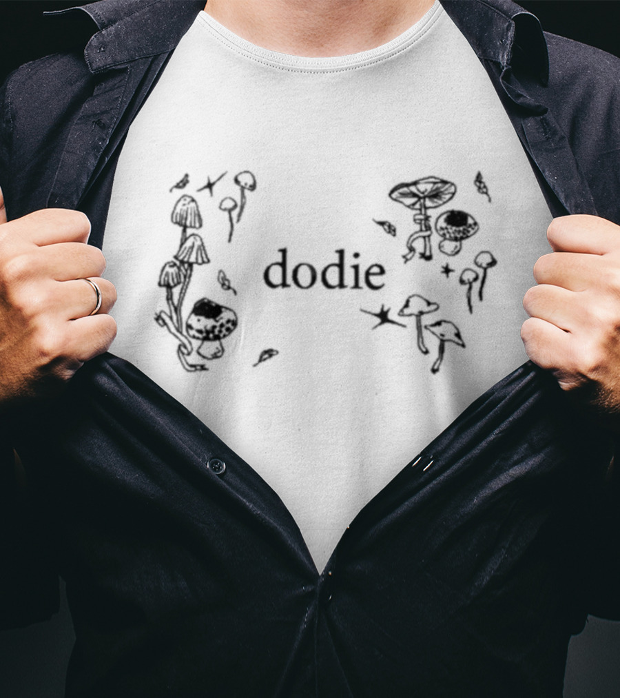 Dodie Aesthetic Mushroom Forest Motif T-Shirt