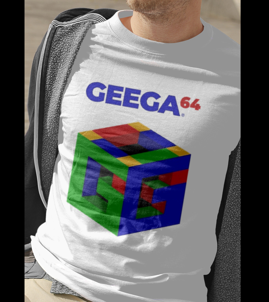 Geega 64 Cube Illusion Design T-Shirt
