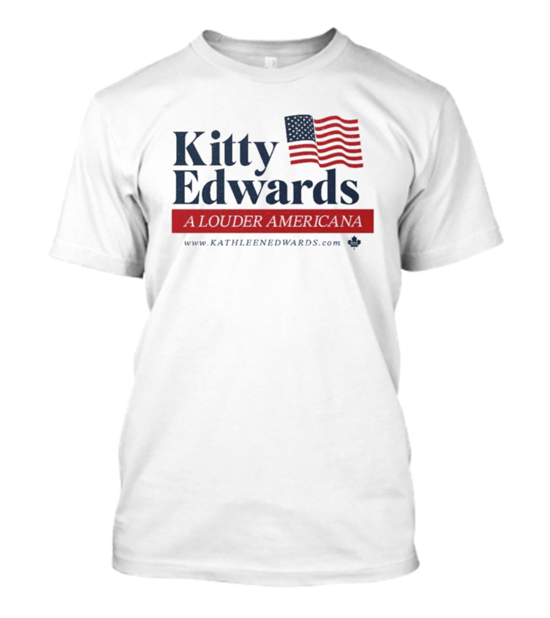 Kitty Edwards Louder Americana Flag Kathleen Edwards T-Shirt