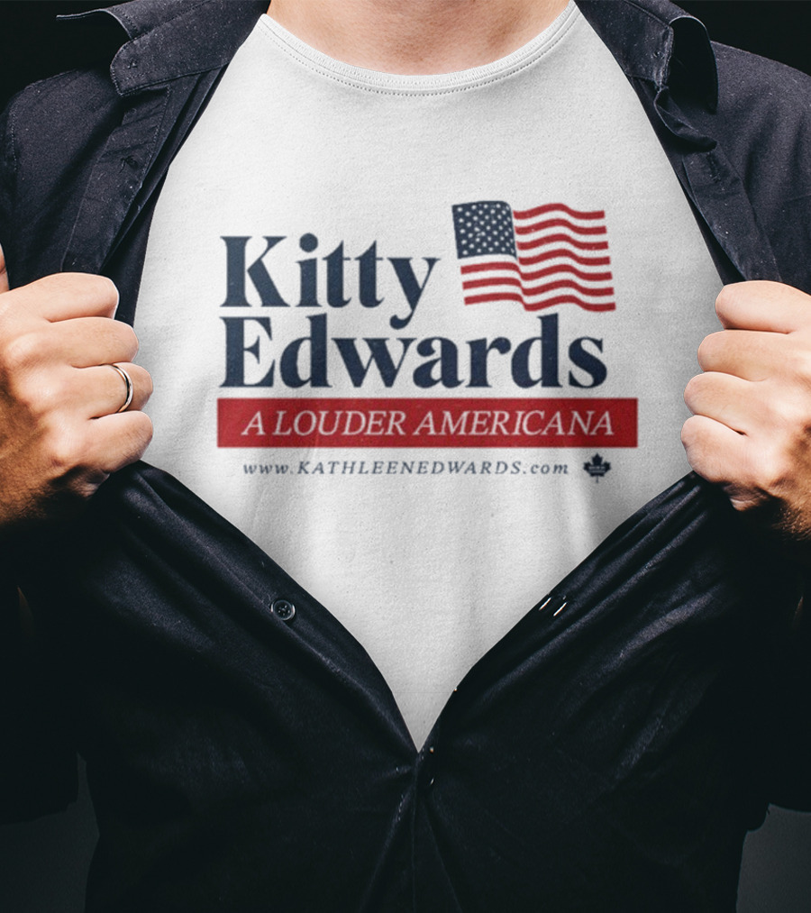 Kitty Edwards Louder Americana Flag Kathleen Edwards T-Shirt