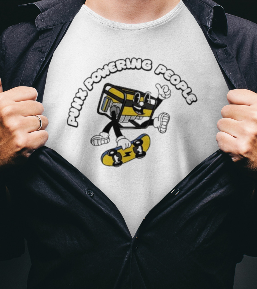 Krang Punx Powering People Skateboarding Adventure T-Shirt