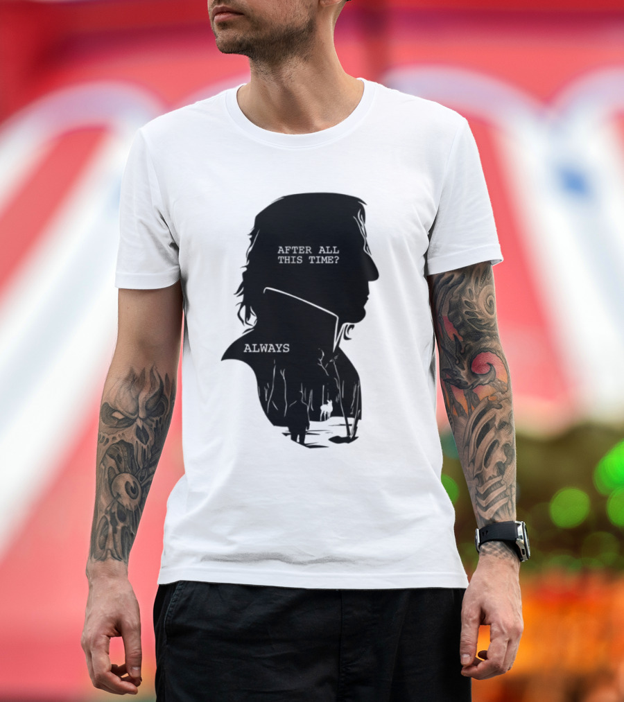 Alan Rickman Always After All This Time Silhouette T-Shirt