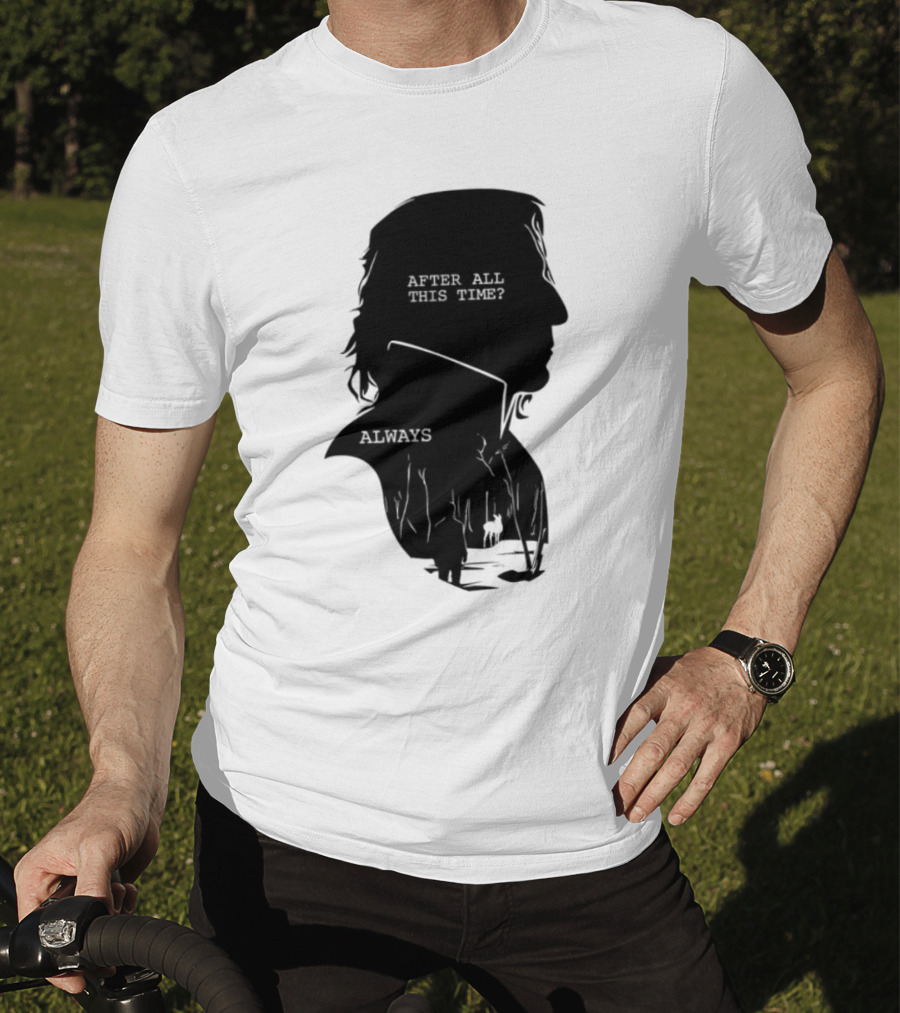 Alan Rickman Always After All This Time Silhouette T-Shirt