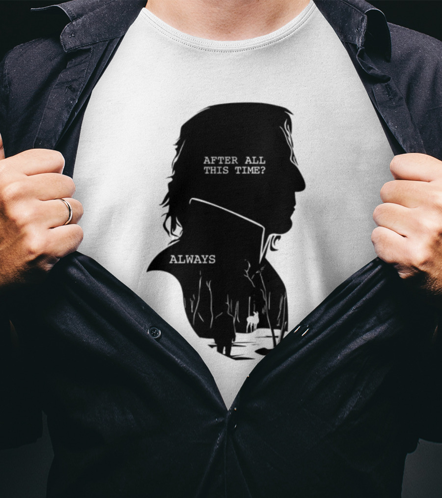 Alan Rickman Always After All This Time Silhouette T-Shirt