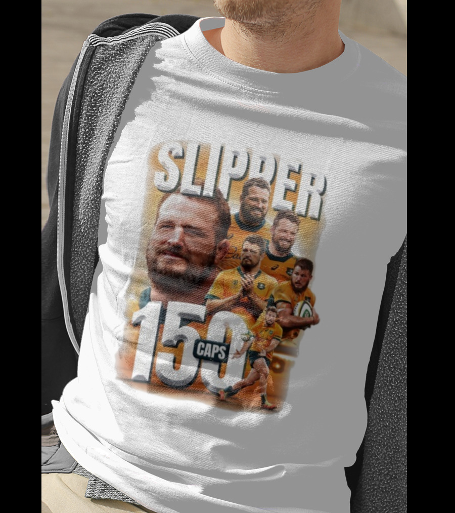 Wallaby Slipper 150 Caps Rugby Milestone Celebration T-Shirt