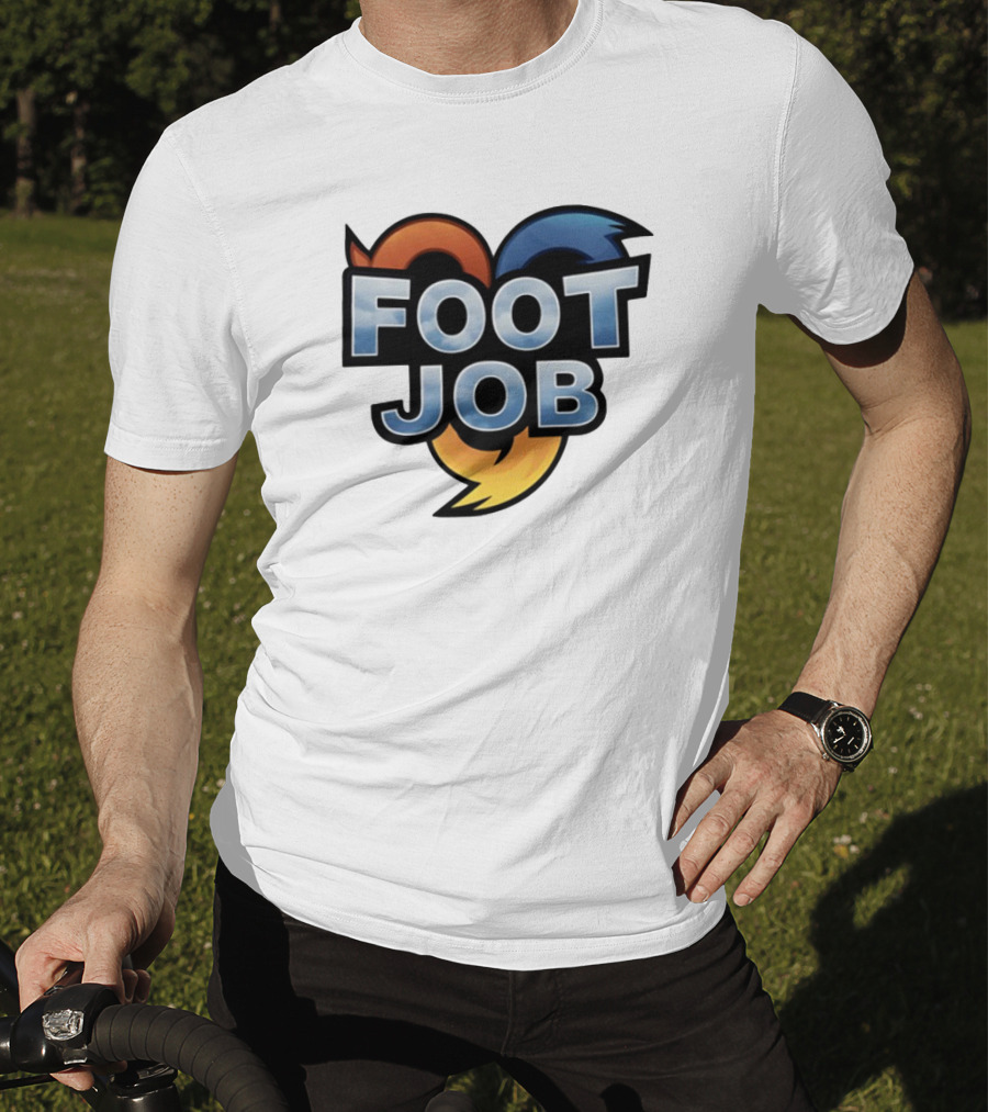 "Footjob Heroes Adventure Icon Parody" T-Shirt