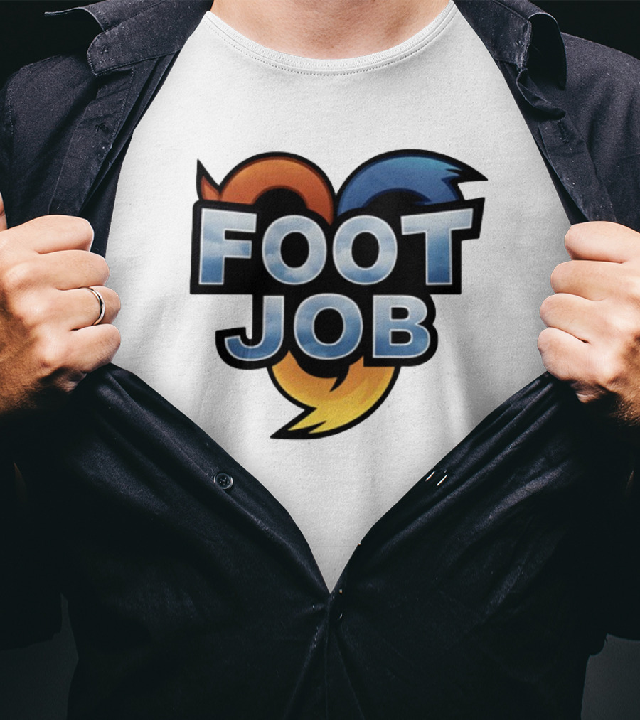 "Footjob Heroes Adventure Icon Parody" T-Shirt