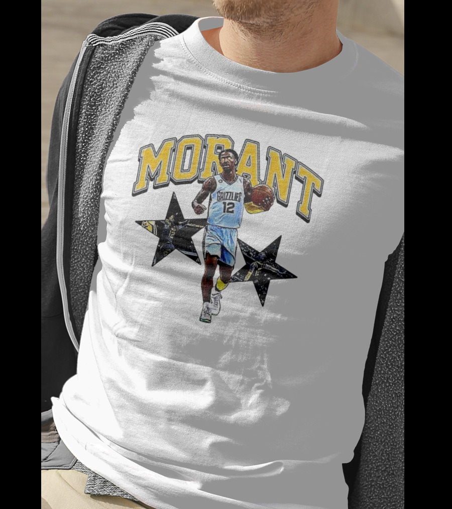 Morant Grizzlies Number 12 NBA Basketball Star T-Shirt