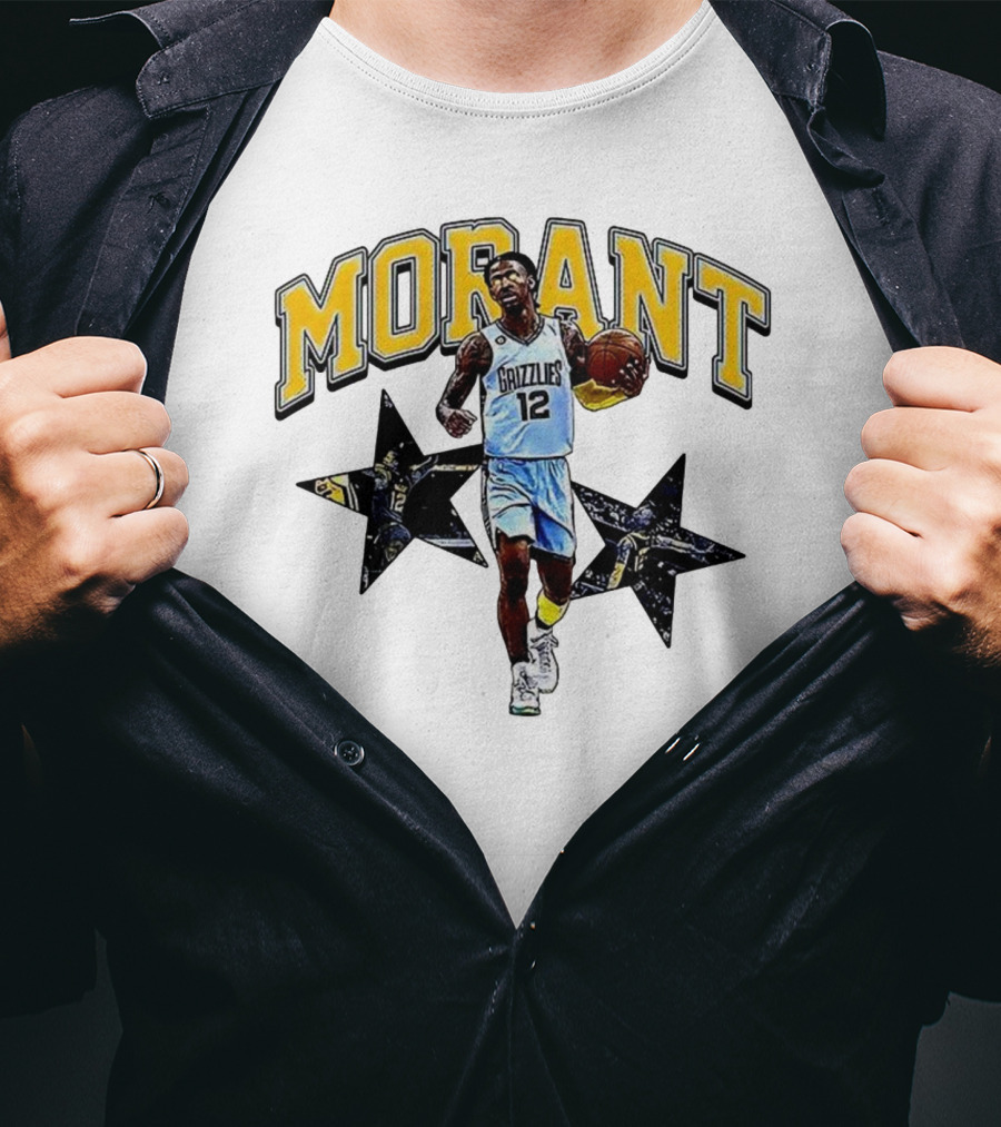 Morant Grizzlies Number 12 NBA Basketball Star T-Shirt