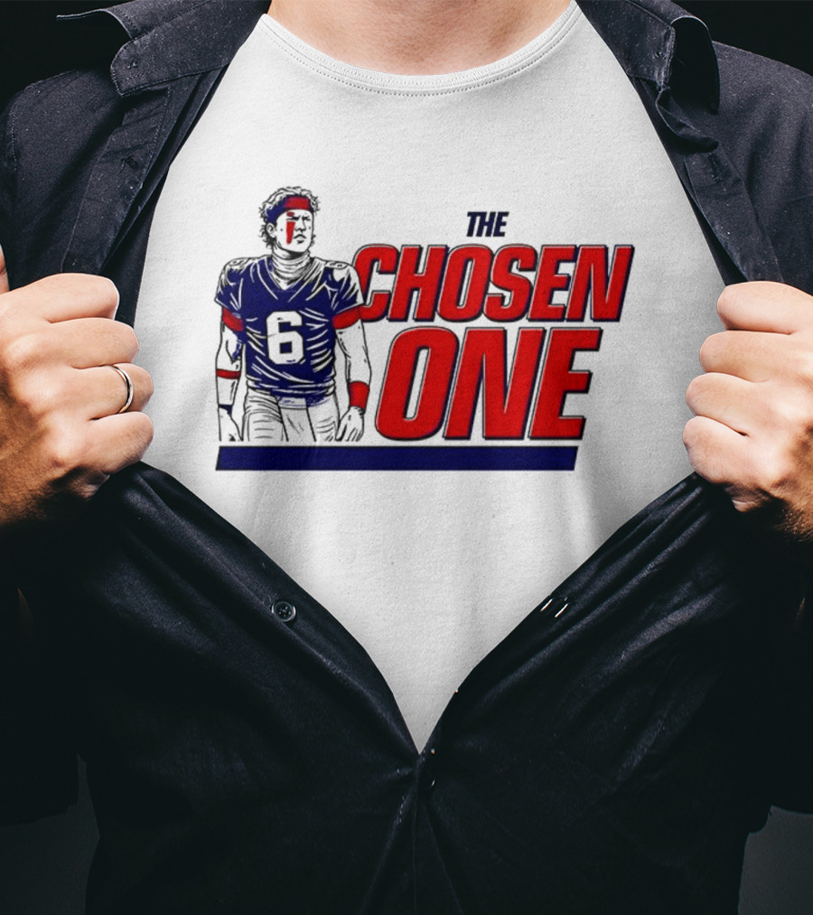 Jaxson Dart New York Giants The Chosen One T-Shirt