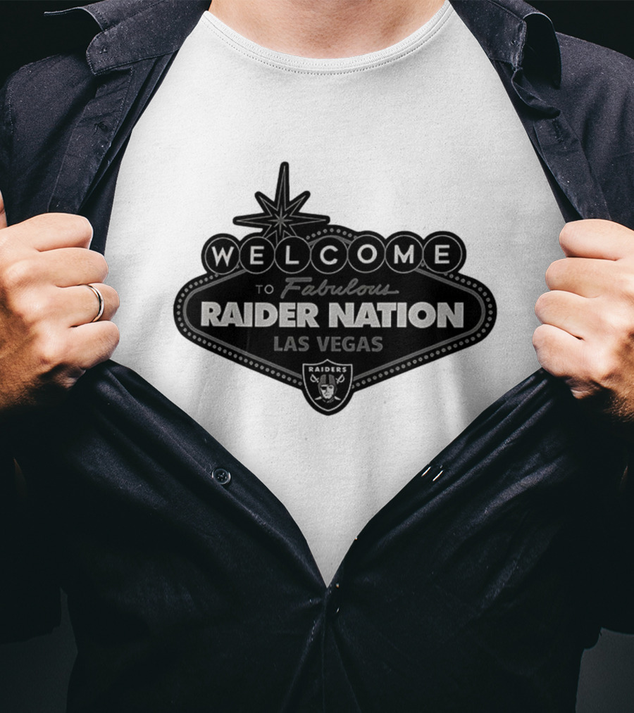 Welcome To Fabulous Raider Nation Las Vegas Raiders NFL Retro T-Shirt