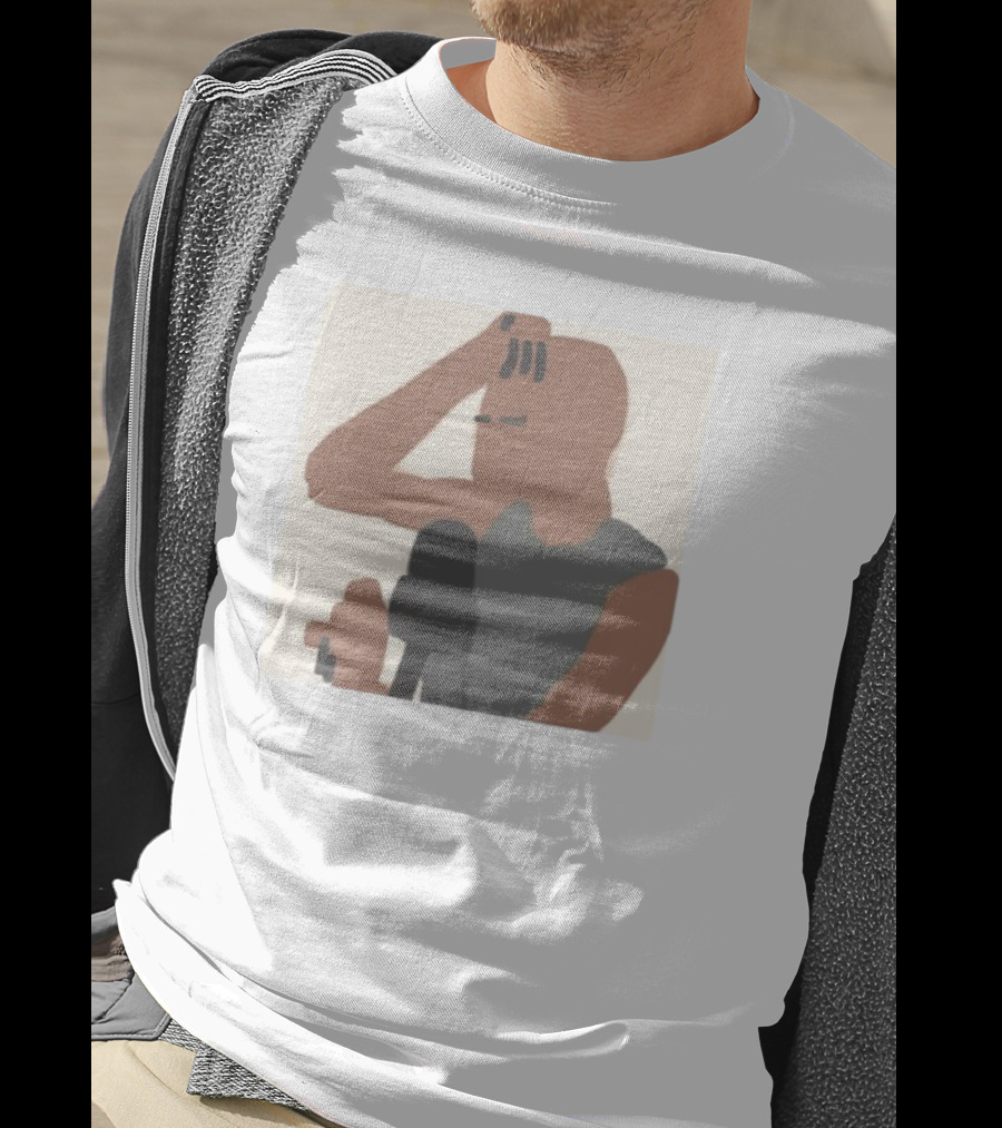 Artems Stickers The Concept Iconic Bald Figure And Microphone T-Shirt