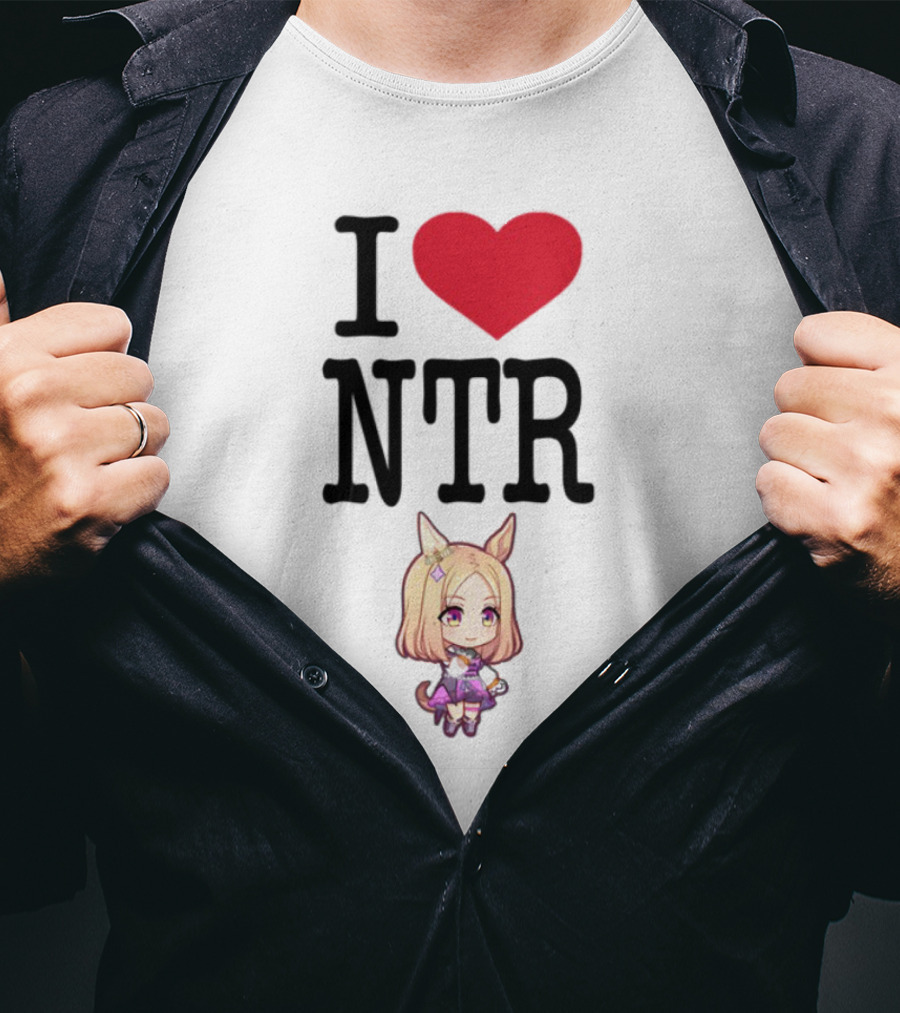 I Love NTR Uma Musume Cute Anime Girl Character T-Shirt