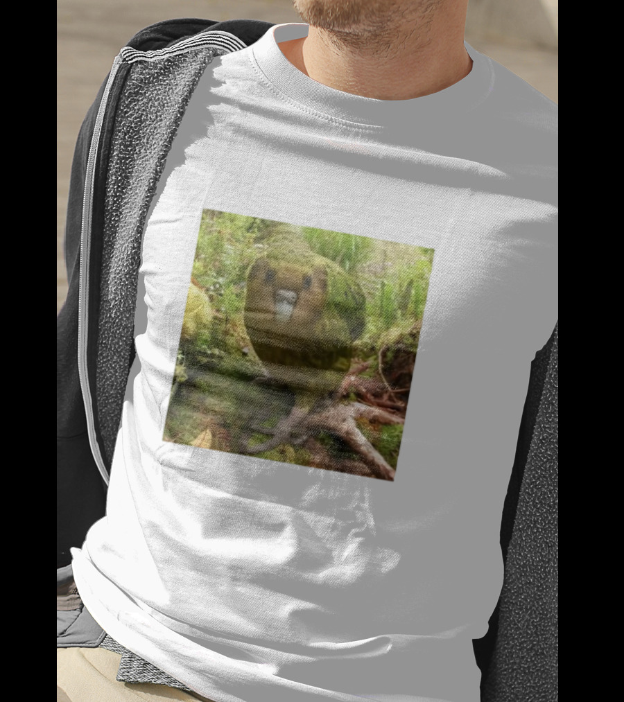 Shearling Kakapo Bird In Forest Habitat T-Shirt