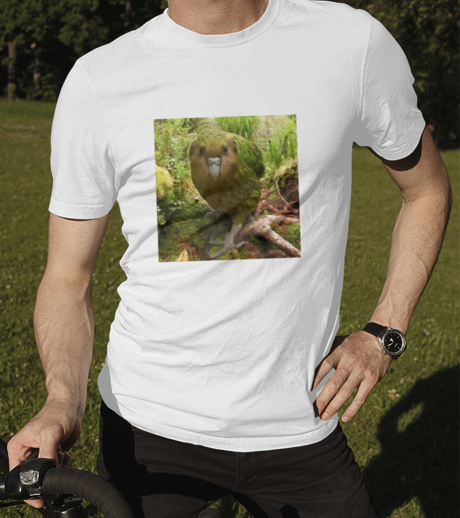Shearling Kakapo Bird In Forest Habitat T-Shirt