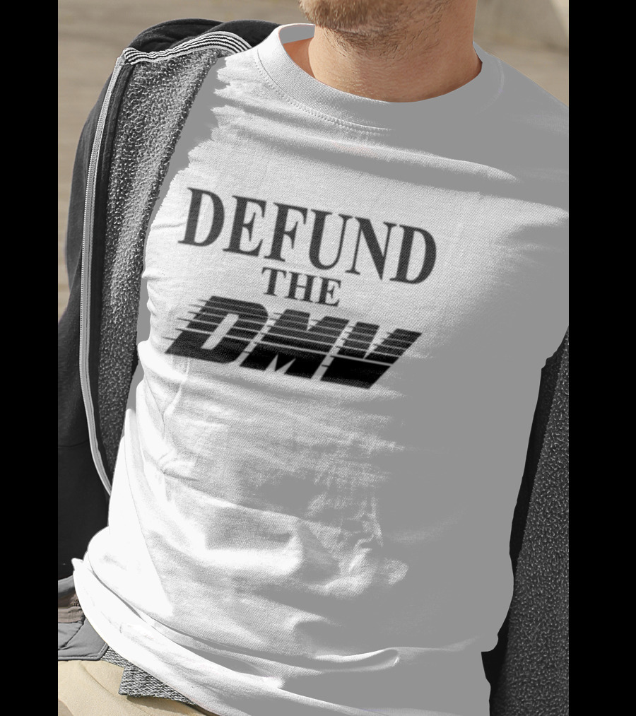 Defund The DMV Racer Vintage Look Retro Style T-Shirt
