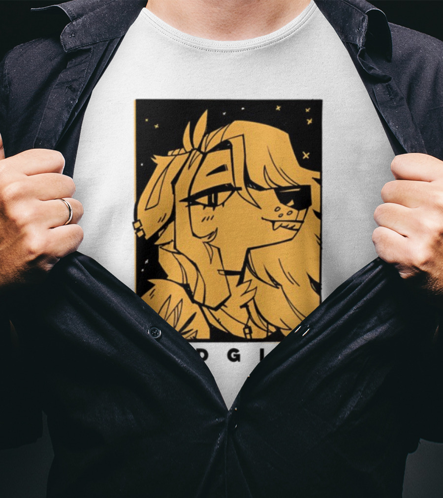 Doubledog Bad Girl Retro Cartoon Style T-Shirt