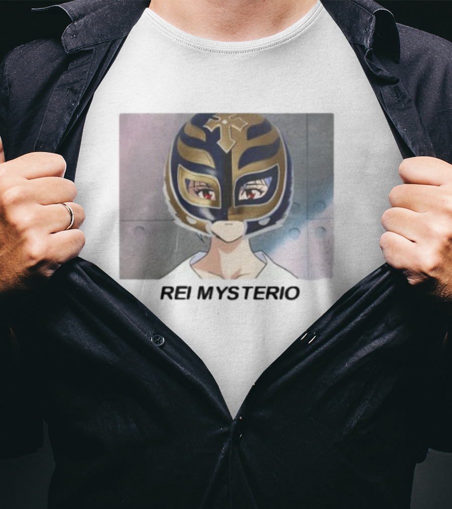 Goofyahhtees Rei Mysterio Anime Mask Fusion T-Shirt