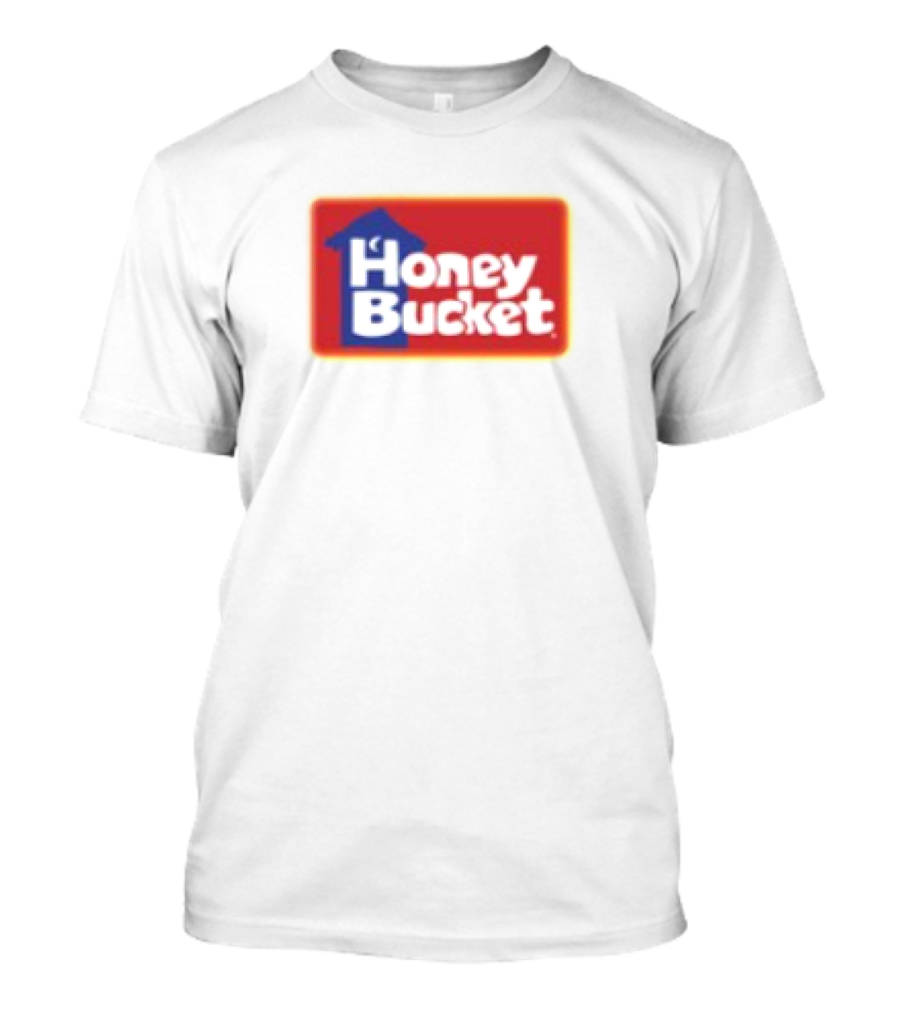 Honey Bucket Portable Restrooms Red And Yellow Branding T-Shirt