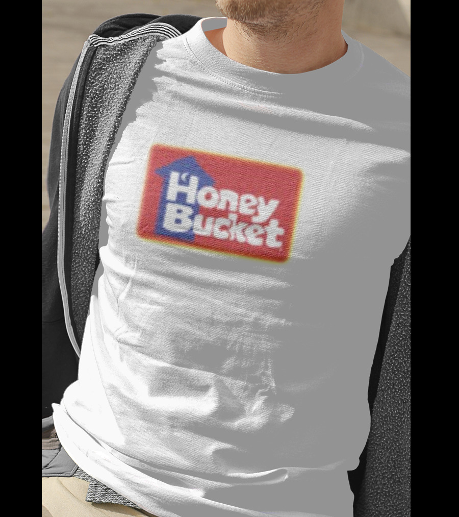 Honey Bucket Portable Restrooms Red And Yellow Branding T-Shirt