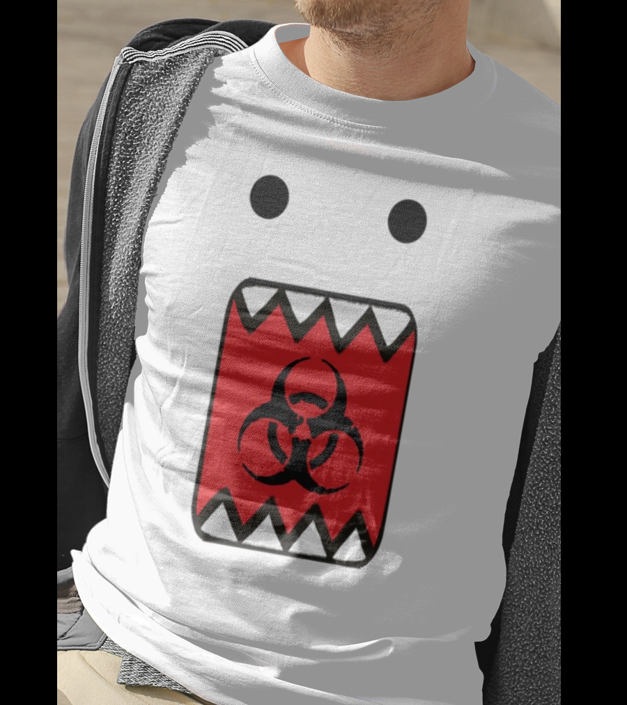 Romanceplanet Domo Kun Biohazard Symbol Design T-Shirt