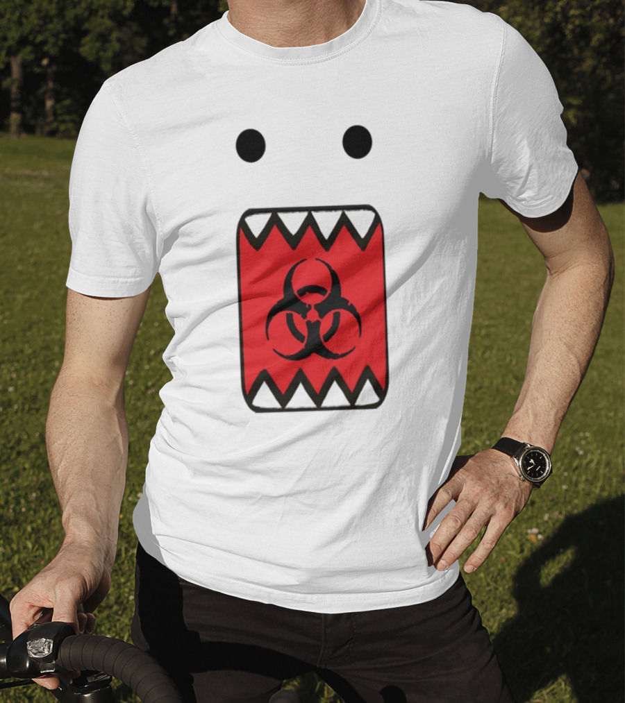 Romanceplanet Domo Kun Biohazard Symbol Design T-Shirt