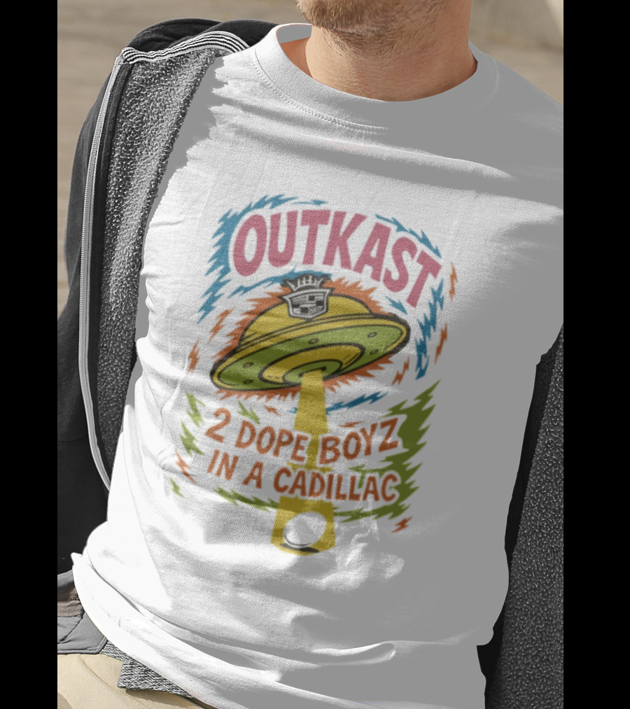 Outkast 2 Dope Boyz In A Cadillac UFO Yolk Eggs Tyrone T-Shirt