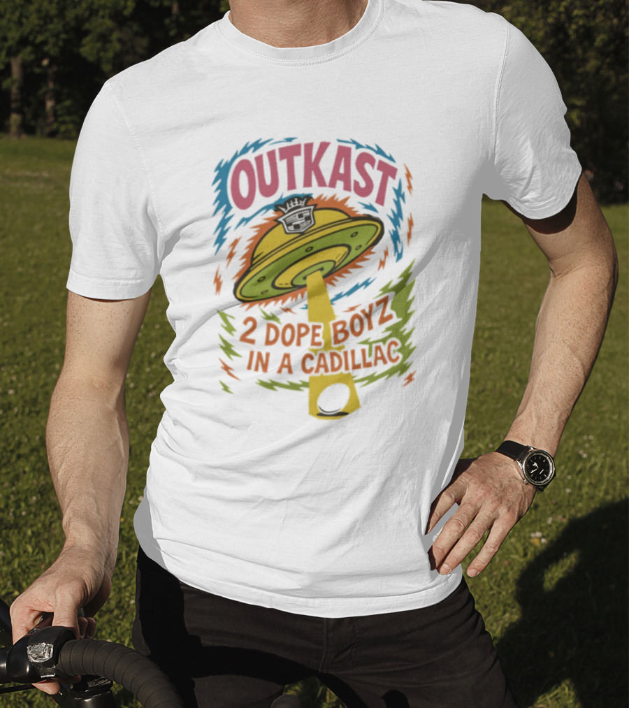 Outkast 2 Dope Boyz In A Cadillac UFO Yolk Eggs Tyrone T-Shirt