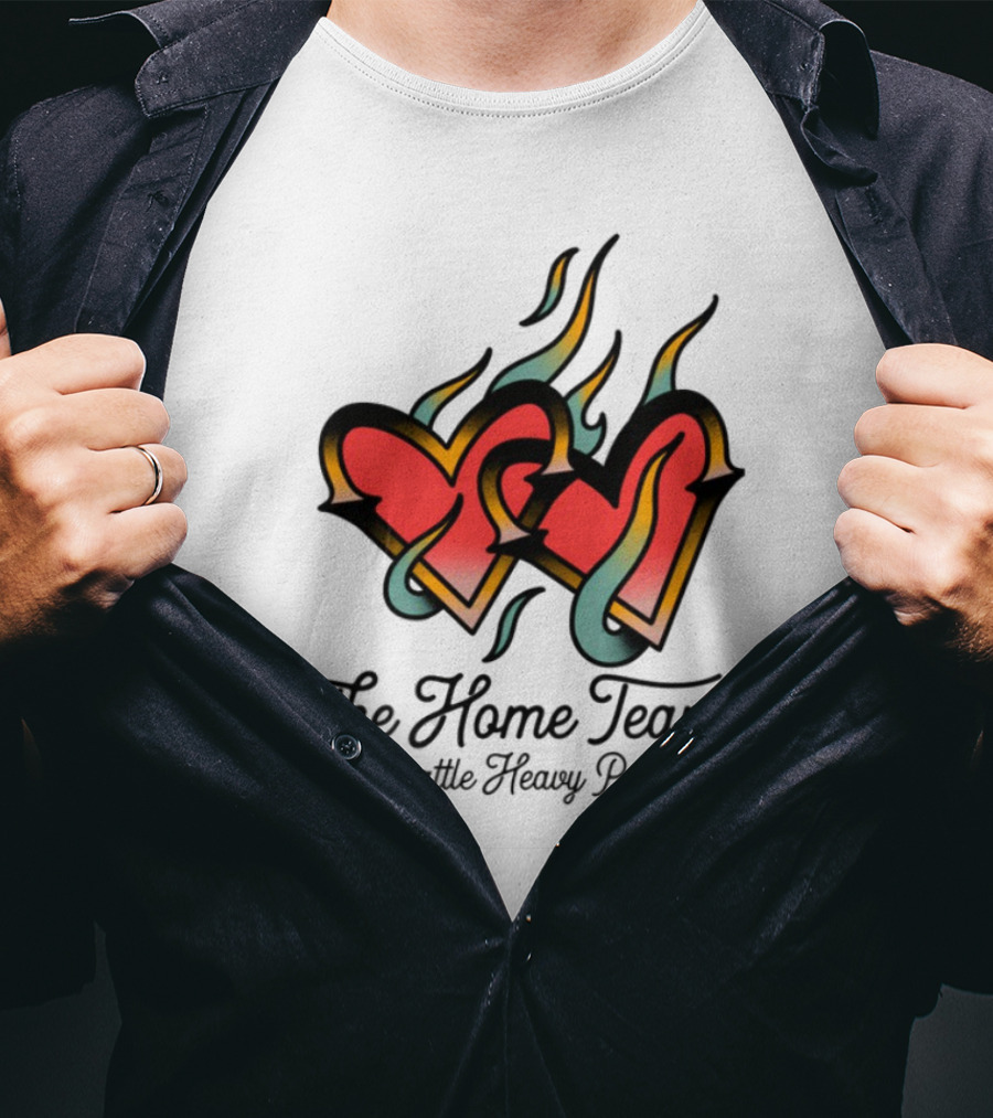 The Home Team Seattle Heavy Pop Burning Hearts T-Shirt