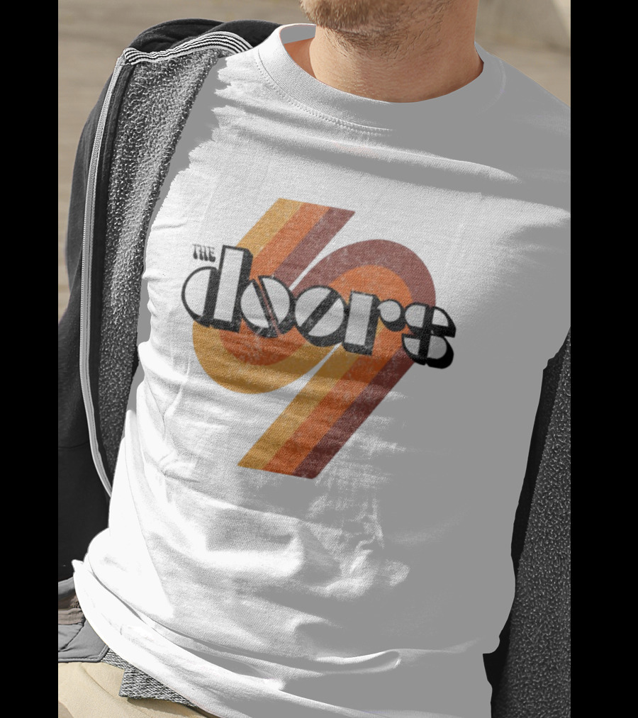The Doors 1969 Retro Vintage Distressed 70s Style Classic Rock Icon T-Shirt