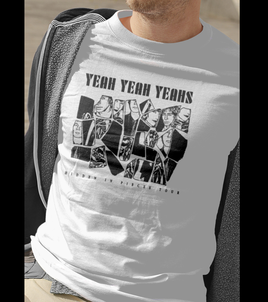 Yeah Yeah Yeahs Faces Hidden In Pieces Tour T-Shirt