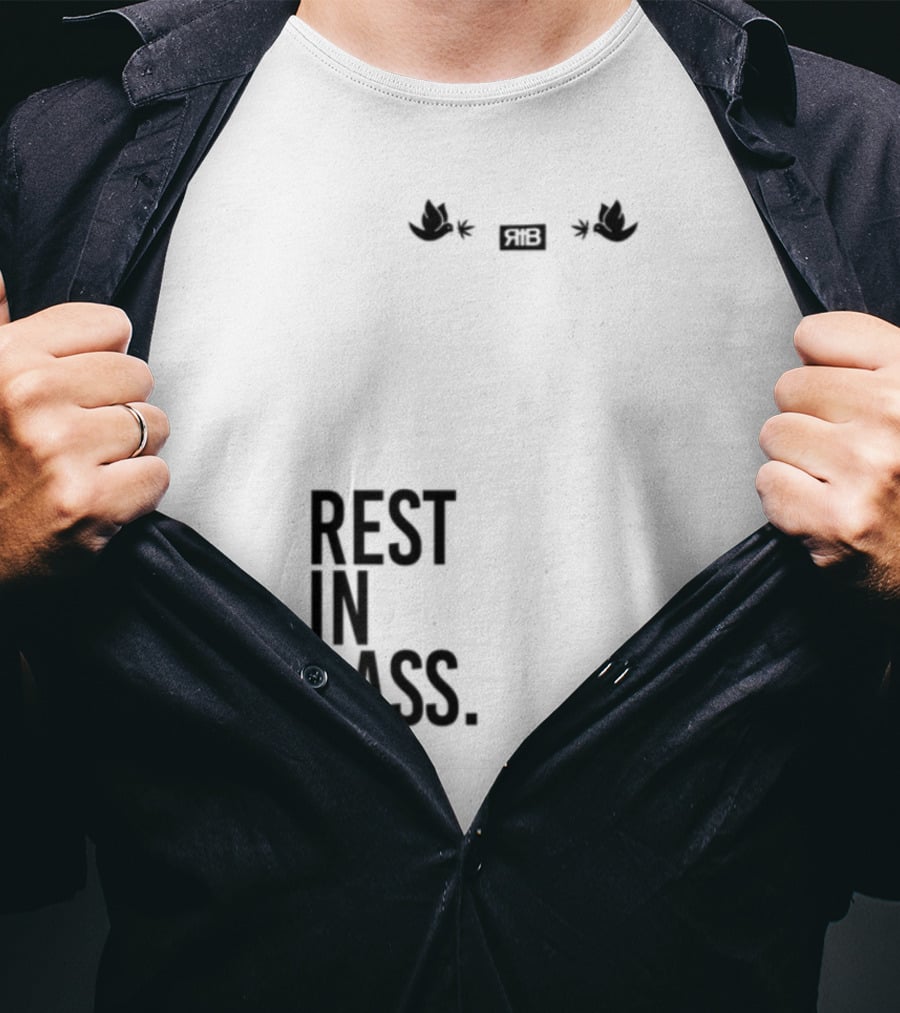 Rest In Bass Che Flying High Peace Symbol Headphones Star Elements T-Shirt