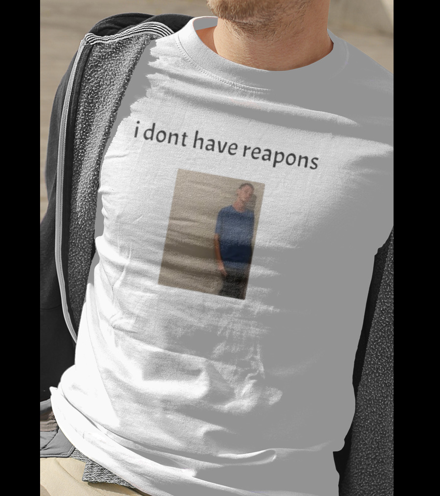 Daniel Larson I Dont Have Reapons Phrase Casual Blue Image T-Shirt