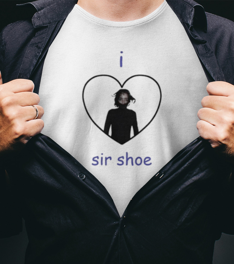 I Heart Sir Shoe Red-Eyed Icon In Heart T-Shirt