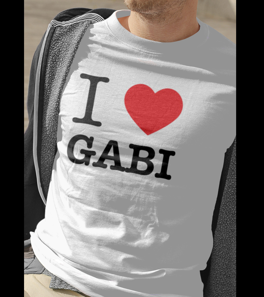 I Heart Gabi Bold Love Red Heart Icon T-Shirt