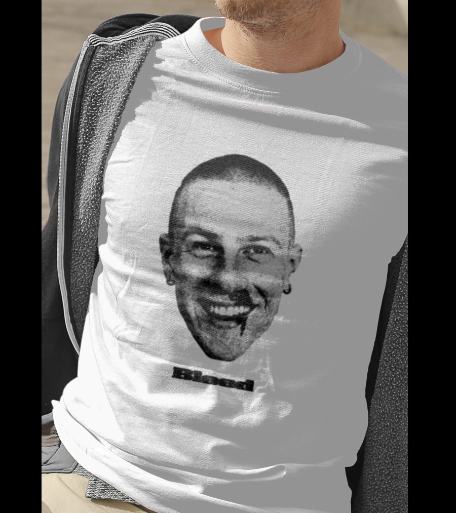 Malcolm Todd Bleed Face Iconic Smiling Portrait T-Shirt