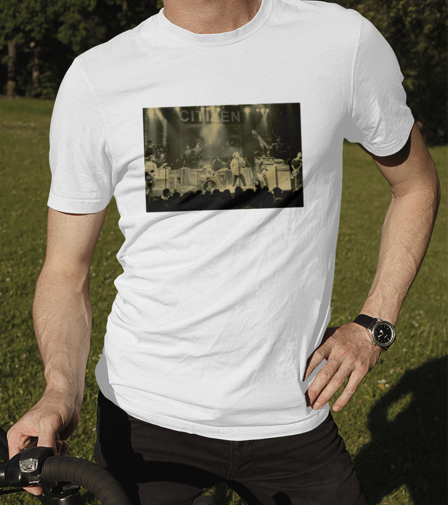 Citizen Be Mine Pull Me In Two I Will Mold Myself Just For You Concert Stage Performance Eyes Banner T-Shirt