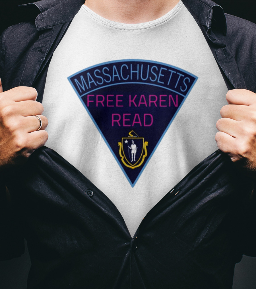 Massachusetts Free Karen Read Emblem Design T-Shirt