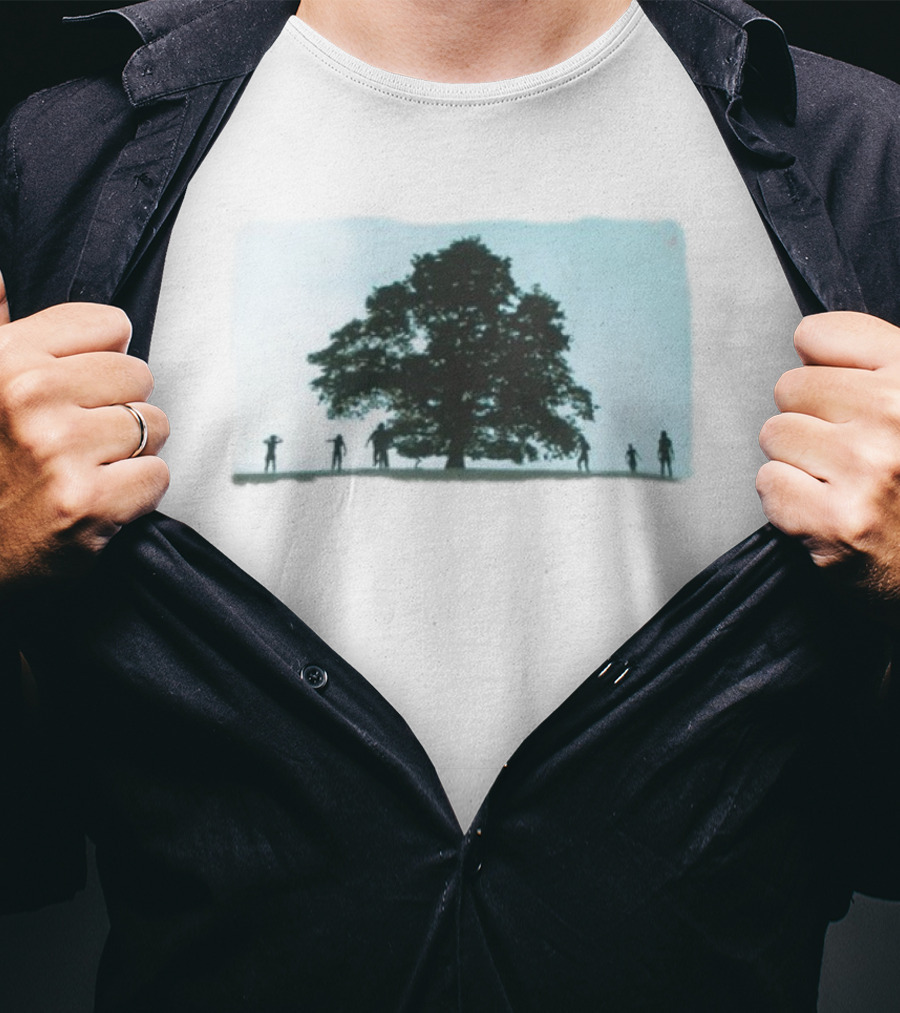28 Years Later Tree Silhouette With Human Figures T-Shirt