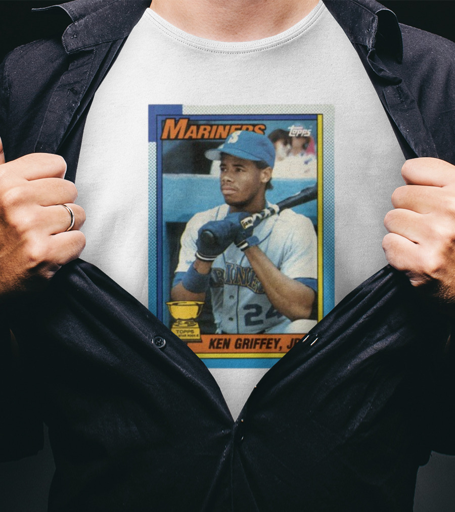 Mariners Ken Griffey Jr Topps All-Star Rookie Card T-Shirt
