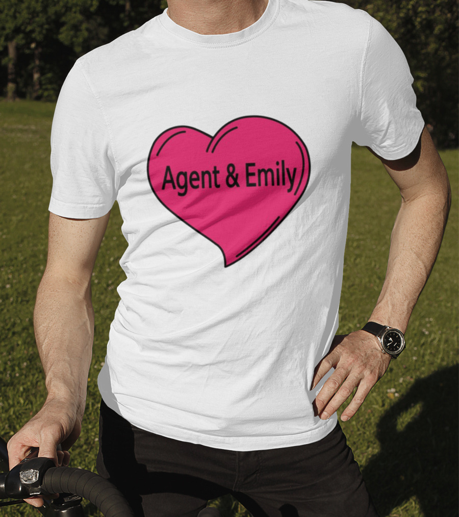 Agent & Emily Pink Heart T-Shirt