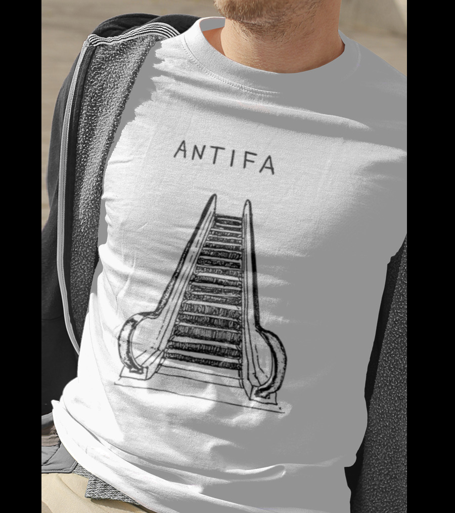 ANTIFA Escalator Don't Tread On Me Vintage T-Shirt